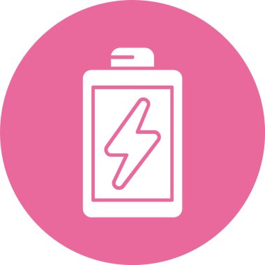 Pil web simgesi, vektör çizim