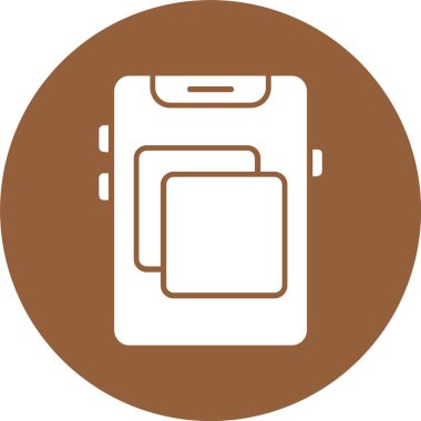 Ekran yansıtma web simgesi, basit vektör illüstrasyonu.