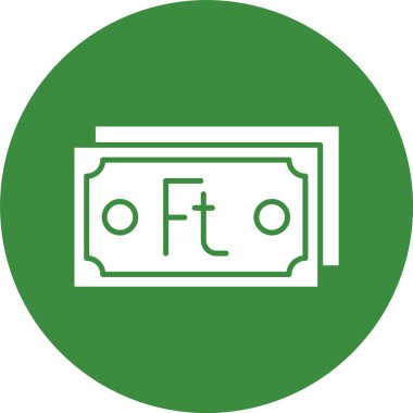 Macar Forint web simgesi basit illüstrasyon