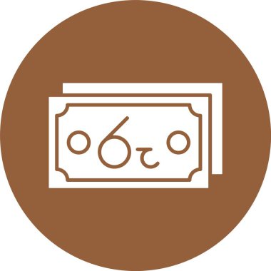 Sri Lanka Rupi web simgesi basit illüstrasyon