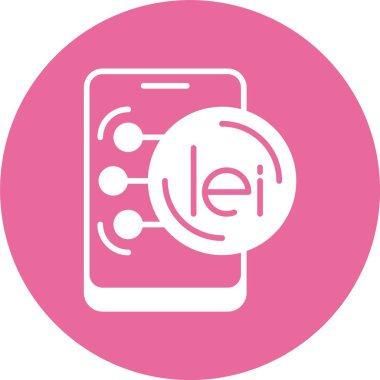 Romen Leu web simgesi basit bir illüstrasyon