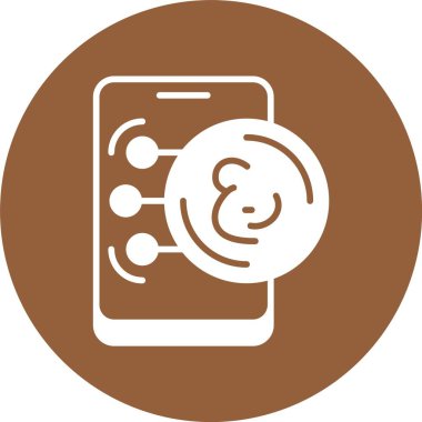 Umman Rial web simgesi basit illüstrasyon