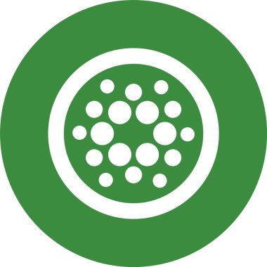 Cardano web simgesi, basit vektör illüstrasyonu.