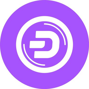 Dash logo web simgesi vektör çizimi 