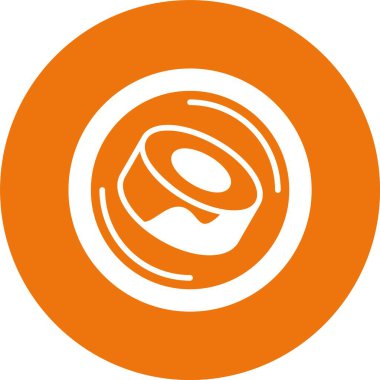 SushiSwap ağ simgesi, basit vektör illüstrasyonu