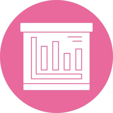 finans grafik simgesi, vektör illüstrasyonu basit tasarım