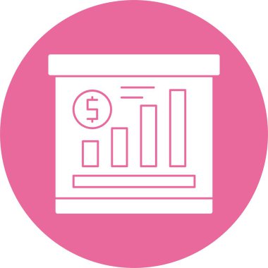 Kâr web simgesi, basit vektör illüstrasyonu