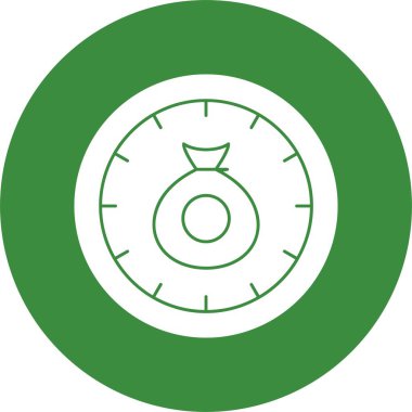 Saat simgesi vektör illüstrasyonu 