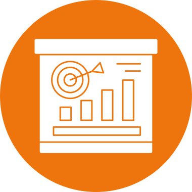 Görev web simgesi, basit vektör illüstrasyonu