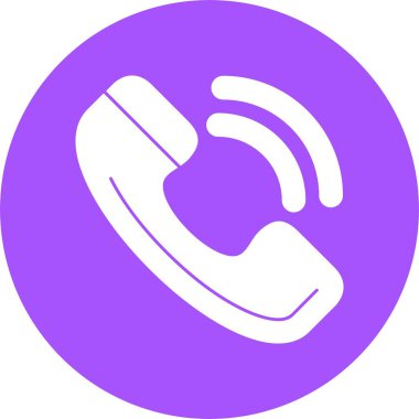 Arama telefon simgesinin vektör illüstrasyonu 