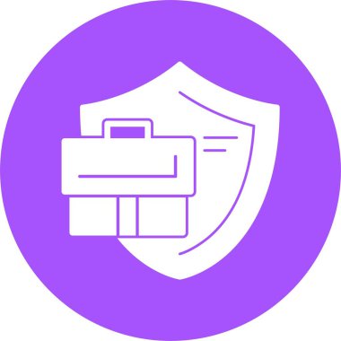 Shield web simgesi, basit vektör illüstrasyonu