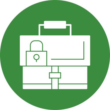 Güvenlik Web simgesi, basit vektör illüstrasyonu