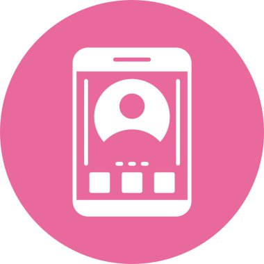 akıllı telefon simgesi, vektör illüstrasyonu basit tasarım