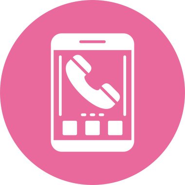 Telefon web simgesi, basit vektör çizim