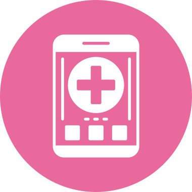 akıllı telefon simgesi, vektör illüstrasyonu basit tasarım