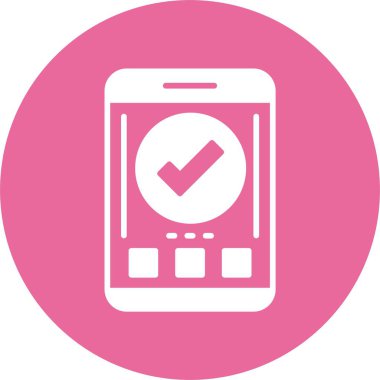 akıllı telefon simgesi, vektör illüstrasyonu basit tasarım