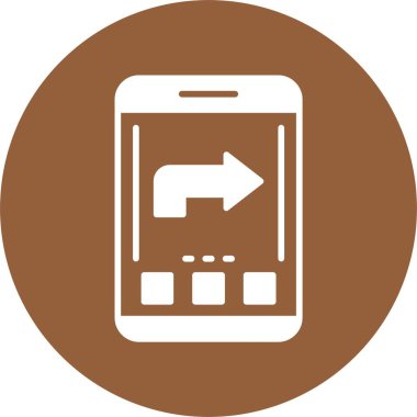 akıllı telefon simgesi, vektör illüstrasyonu basit tasarım