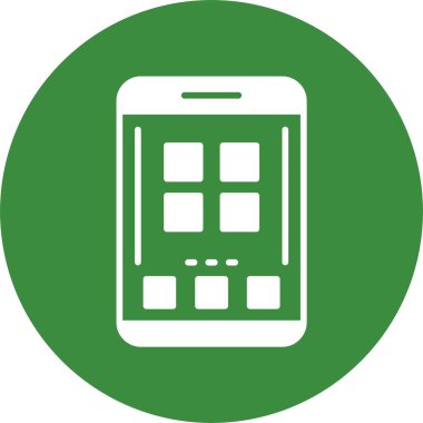 akıllı telefon simgesi, vektör illüstrasyonu basit tasarım