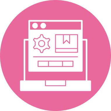 Ürün Yönetimi web simgesi, basit vektör illüstrasyonu