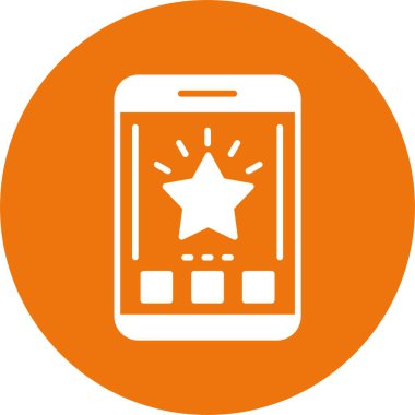 akıllı telefon simgesi, vektör illüstrasyonu basit tasarım