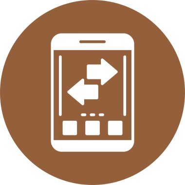 akıllı telefon simgesi, vektör illüstrasyonu basit tasarım