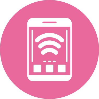 akıllı telefon simgesi, vektör illüstrasyonu basit tasarım