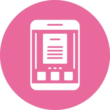 akıllı telefon simgesi, vektör illüstrasyonu basit tasarım