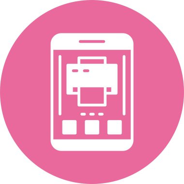 akıllı telefon simgesi, vektör illüstrasyonu basit tasarım