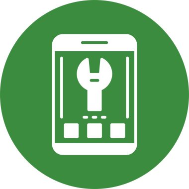 akıllı telefon simgesi, vektör illüstrasyonu basit tasarım