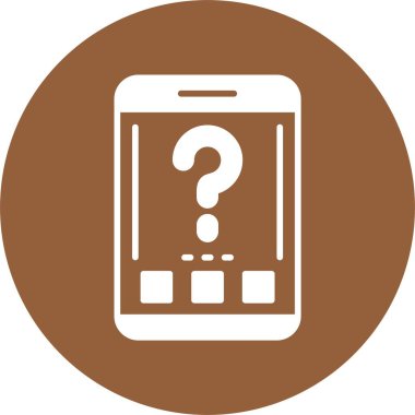 akıllı telefon simgesi, vektör illüstrasyonu basit tasarım