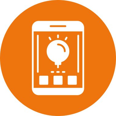 akıllı telefon simgesi, vektör illüstrasyonu basit tasarım