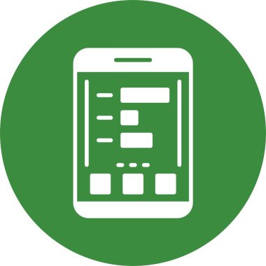 akıllı telefon simgesi, vektör illüstrasyonu basit tasarım