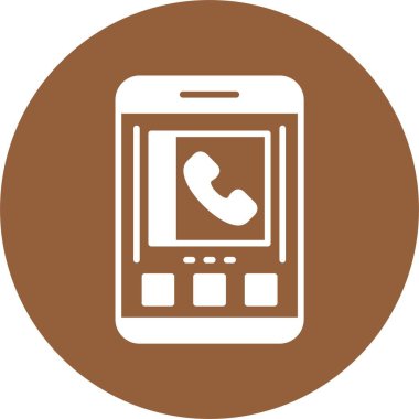 akıllı telefon simgesi, vektör illüstrasyonu basit tasarım