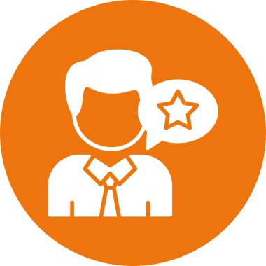 Müşteri derecelendirme simgesi, vektör illüstrasyonu basit tasarım