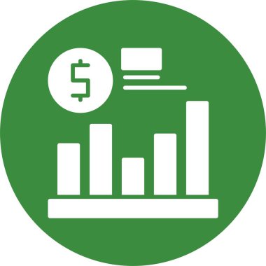 finans grafik simgesi, vektör illüstrasyonu basit tasarım