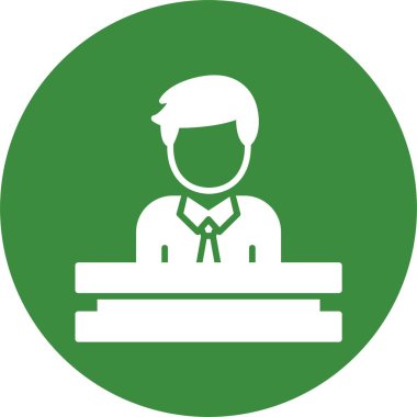 Banka veznedarı simgesinin vektör çizimi