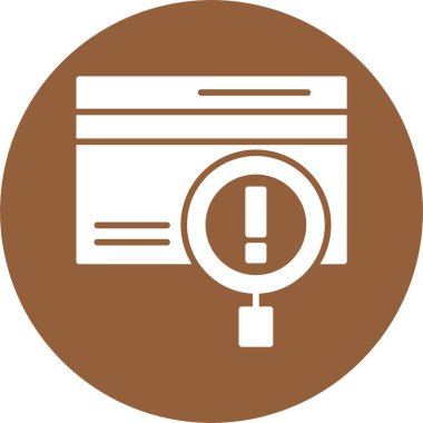 Vektör Dolandırıcılık saptama simgesi çizimi