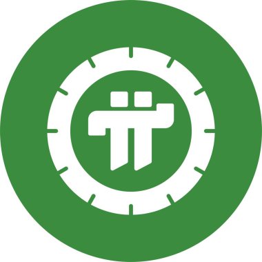 Şifreleme para birimi web simgesi, basit vektör illüstrasyonu.