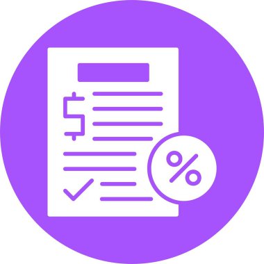 Vergilendirme web simgesi, basit vektör illüstrasyonu.