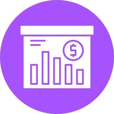 iş grafiği web simgesi vektör illüstrasyonu 