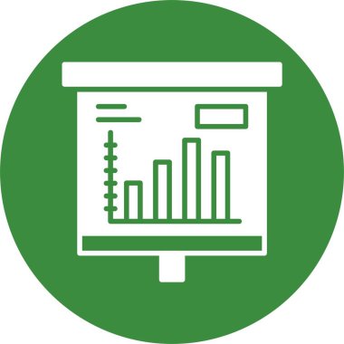 finans grafiği simgesi, vektör illüstrasyonu basit tasarım