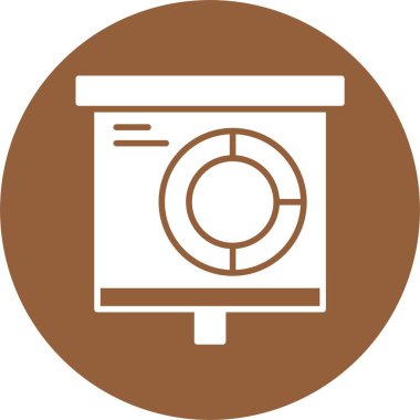 finans grafiği simgesi, vektör illüstrasyonu basit tasarım