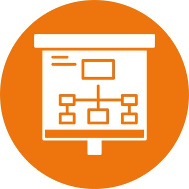 finans grafiği simgesi, vektör illüstrasyonu basit tasarım