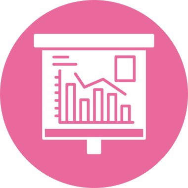 finans grafik simgesi, vektör illüstrasyonu basit tasarım