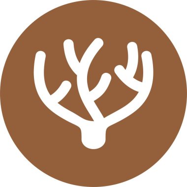 Mercan Ağı simgesi, basit vektör illüstrasyonu.