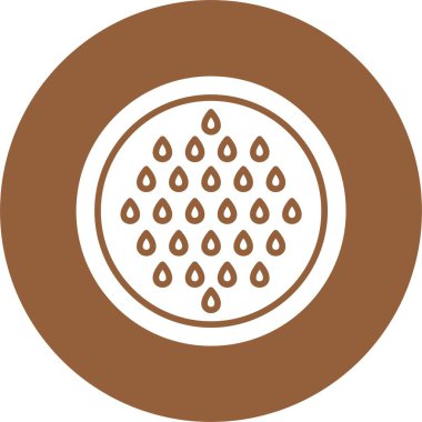 Karpuz tohumları web simgesi, basit vektör illüstrasyonu.