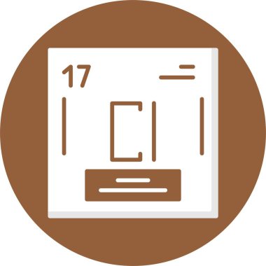 Klor ağ simgesi vektör illüstrasyonu