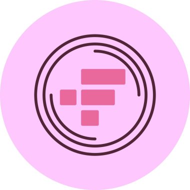  FTX Token logo web simgesi vektör çizimi 