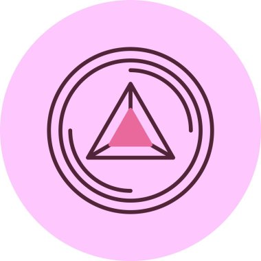 Temel Dikkat Token. Web simgesi basit illüstrasyon