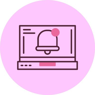 dizüstü bilgisayar simgesi, vektör illüstrasyonu basit tasarım